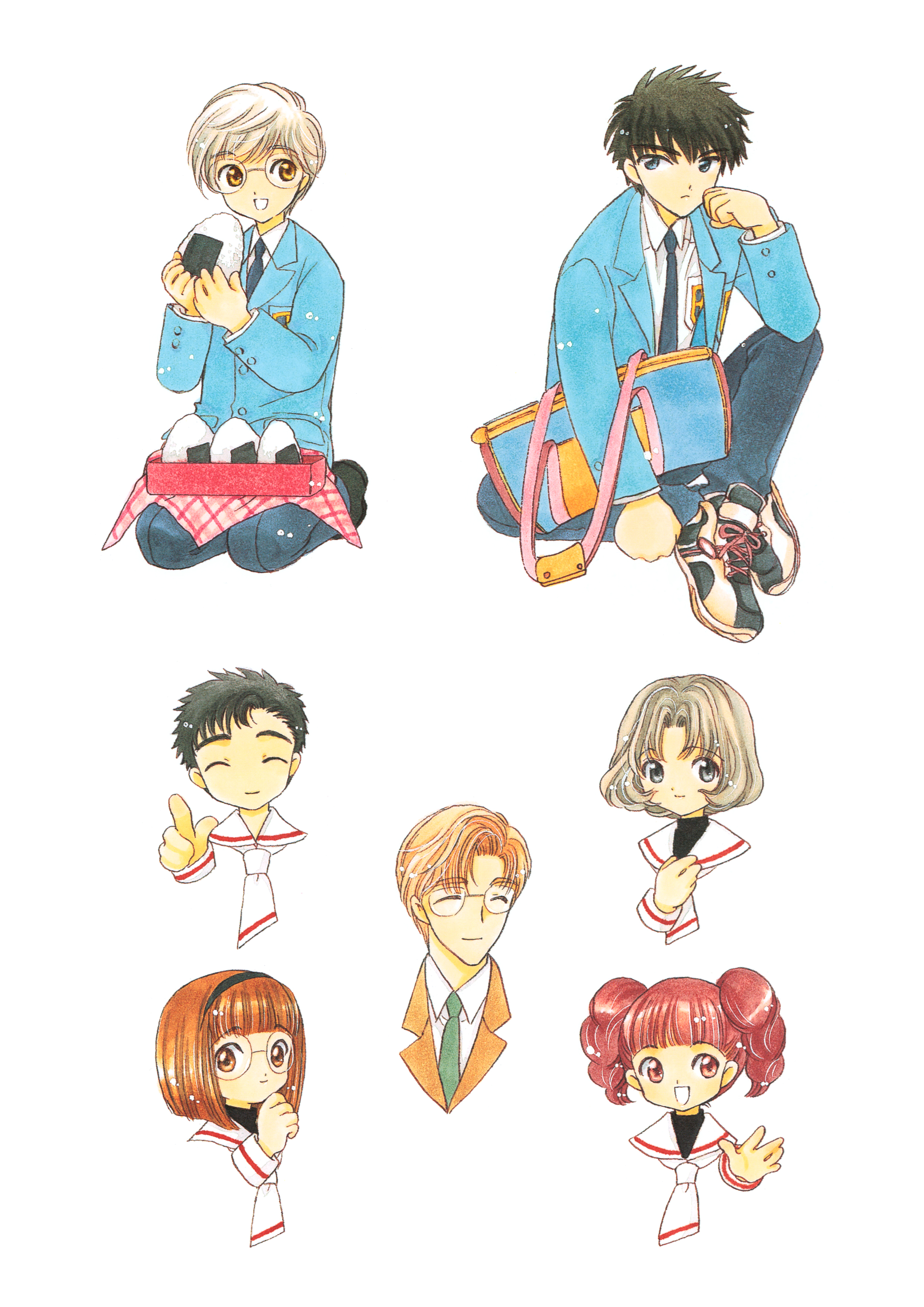 clamp card captor sakura kinomoto fujitaka kinomoto touya mihara